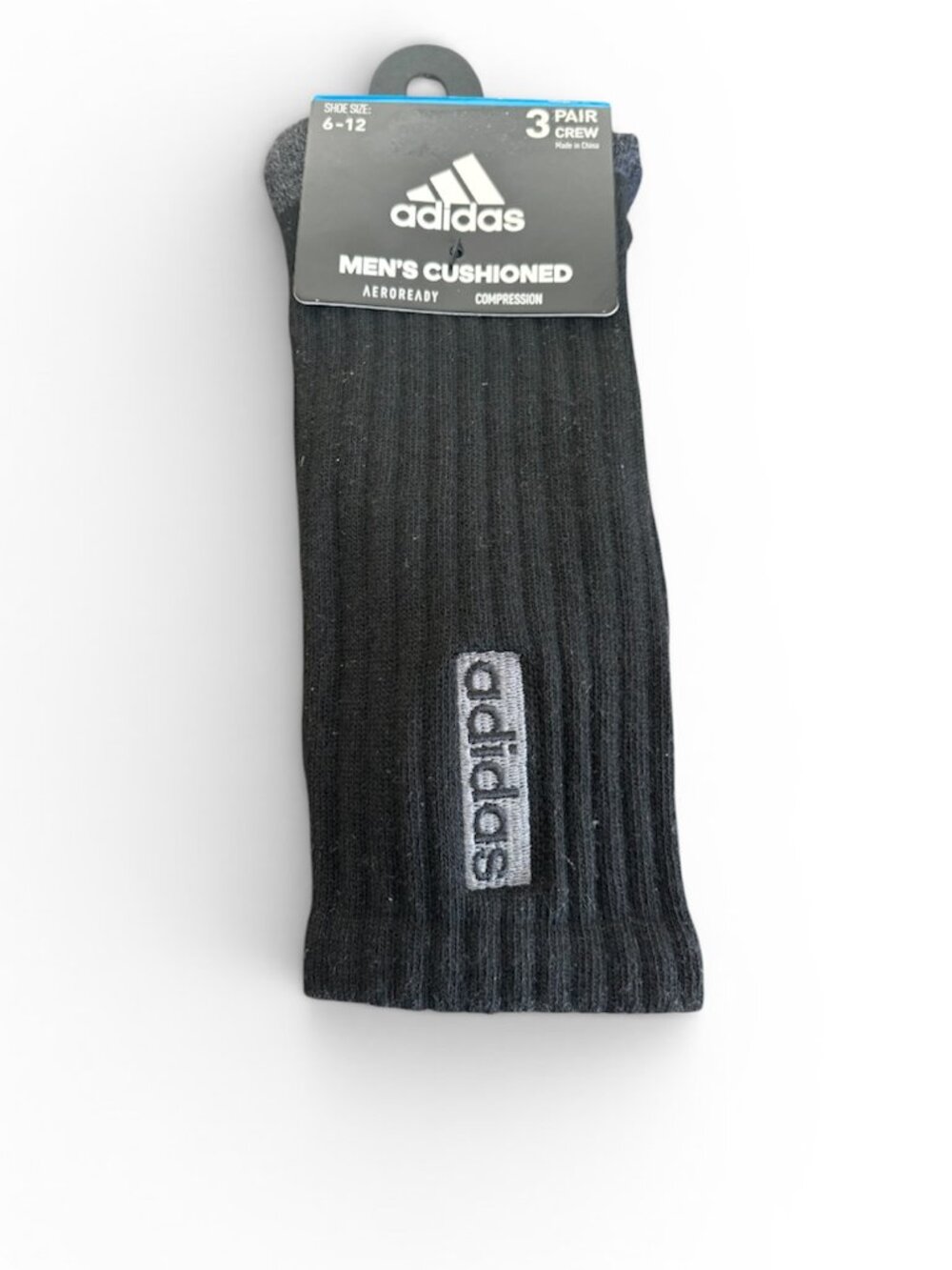 adidas Men's Cushioned Crew Socks (3-pair)